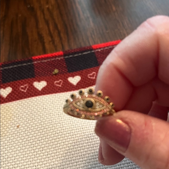 Gold Eye Design Ring by Judith Ripka looks new gently worn - Picture 4 of 6